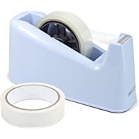 Rapesco 1488 500 Dispensador de Cinta Adhesiva Grande mas 2 Rollos- Color Azul Celeste